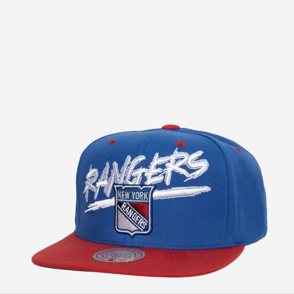 NWT Rangers Mitchell & Ness Snapback Hat - Picture 1 of 5